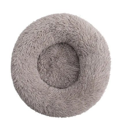 panier fluffy gris pour chie gris moelleux et doux. Image produit de boutiquechien
