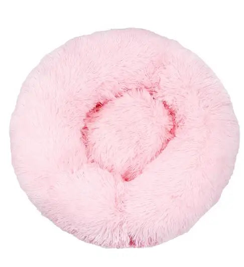 panier rose fluffy pour grand chien. image produit de boutiquechien