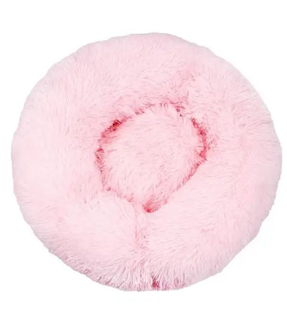panier rose fluffy pour grand chien. image produit de boutiquechien