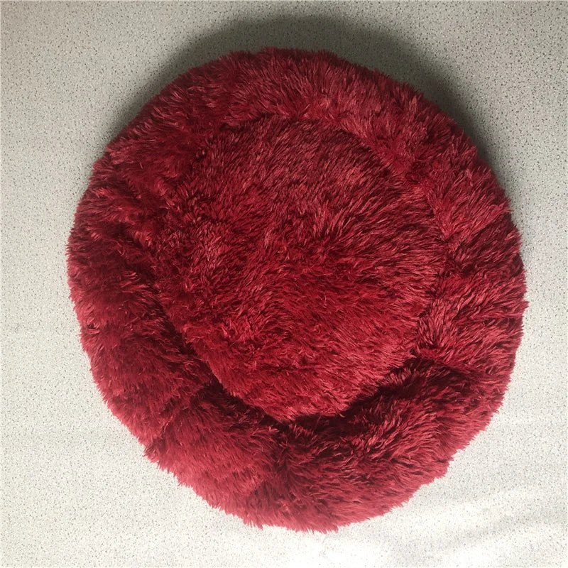 panier fluffy pour chien de couleurs rouge pour grand chien. image produit boutiquechien