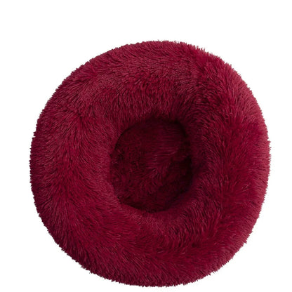 panier fluffy xxl pour chien de couleur vin rouge pour grand chien. Image produit de boutiquechien