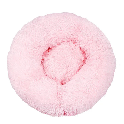 panier fluffy xxl pour chien de couleur rose claire pour grand chien. Image produit de boutiquechien