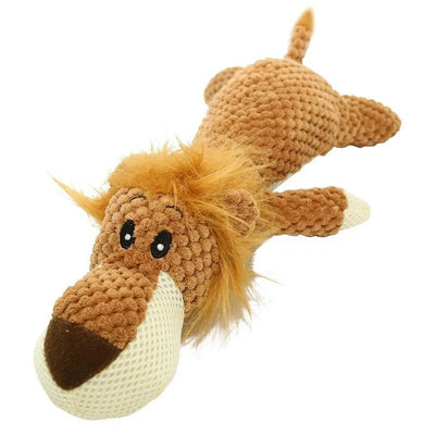 Peluche lion pour chiot