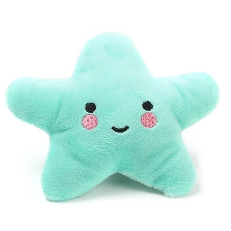étoile de couleur vert claire en forme peluche pour chien. Image produit boutiquechien 