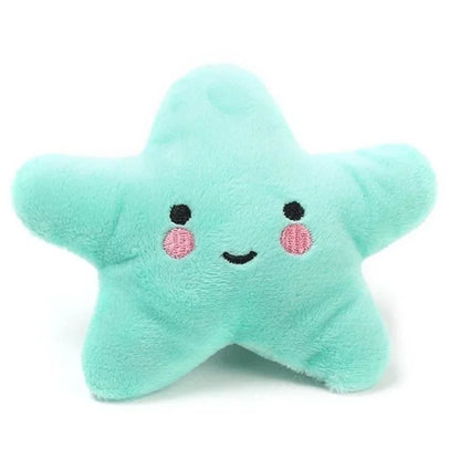 étoile de couleur vert claire en forme peluche pour chien. Image produit boutiquechien 