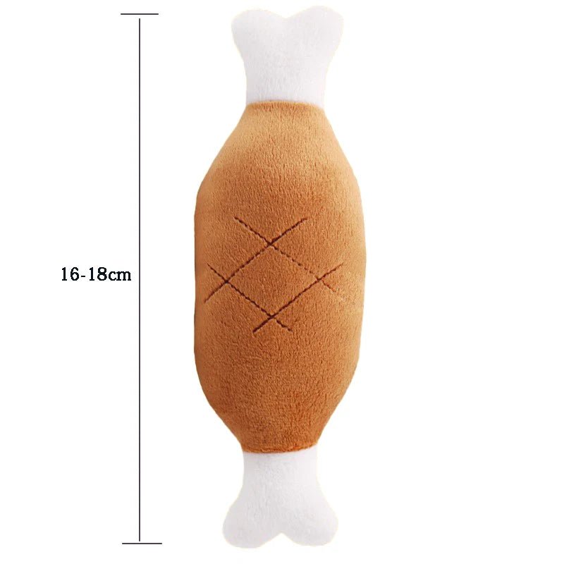 viande pour chiot en peluche avec une dimension de 18cm de boutiquechien
