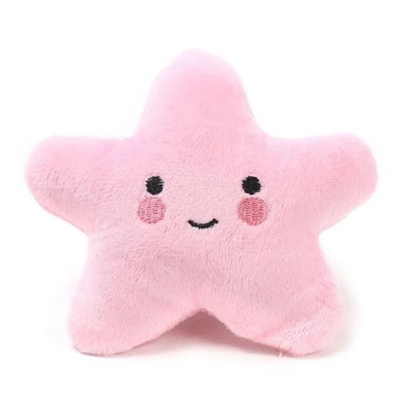 étoile de couleur rose en forme peluche pour chien. Image produit boutiquechien 