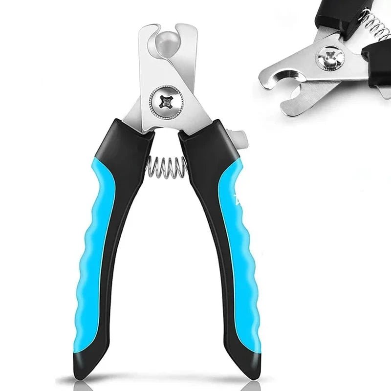 Pince pour couper les ongles des chiens bleu
