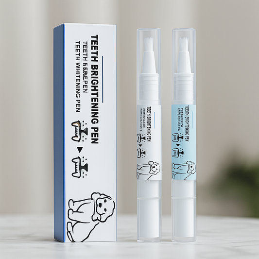 Produit de nettoyage pour chien de couleur blanc pour brosser les dents de votre chien. Image produit Boutiquechien