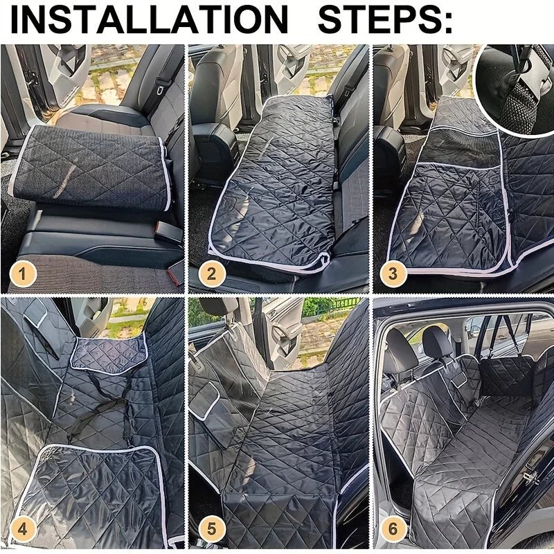 Protection banquette voiture chien installation 