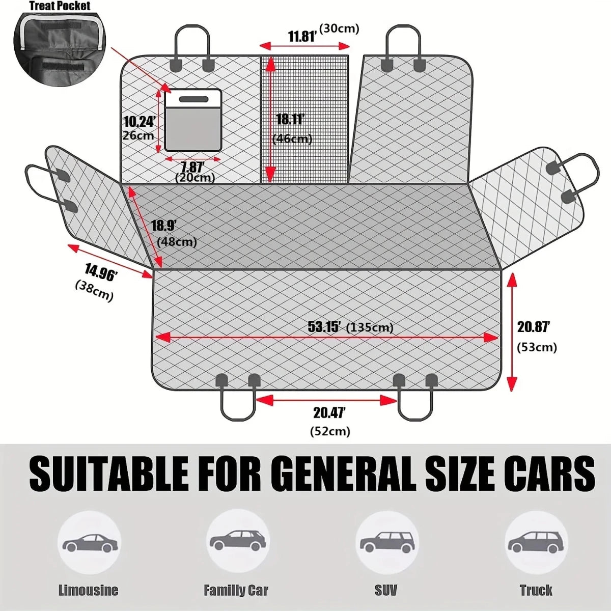 Protection banquette voiture chien dimensions 