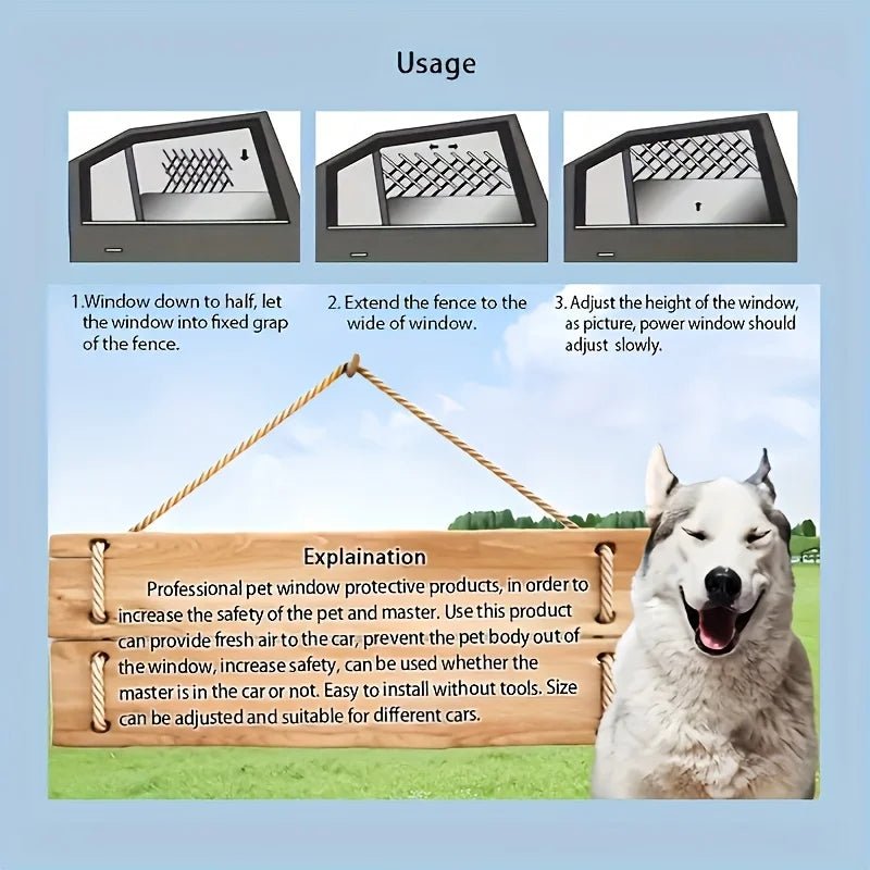 Protection chien voiture grille usage 