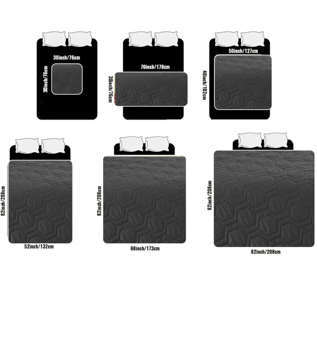 toutes les dimensions du tapis de protection pour les lits et canapé. Image produit Boutiquechien