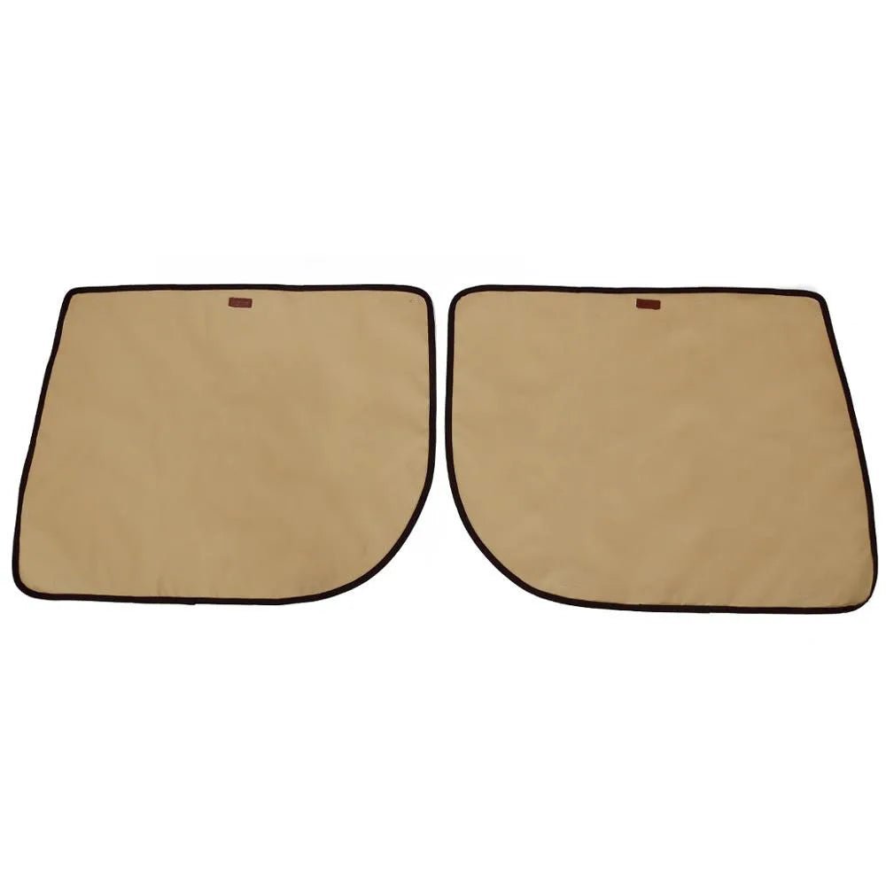 Protection de panneau de porte pour chien de couleur beige. Pratique pour protéger les portes ed voiture contre les griffes de votre chien. Image produit Boutiquechien