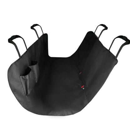 Protection de siège pour chien de couleur noir style hamac pour les sièges arrière de voiture. Image produit Boutiquechien