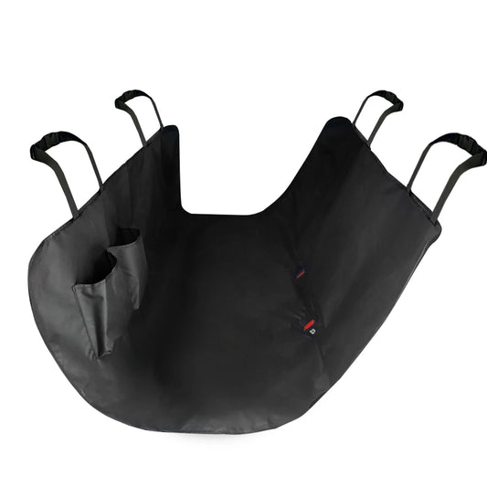 Protection de siège pour chien de couleur noir style hamac pour les sièges arrière de voiture. Image produit Boutiquechien