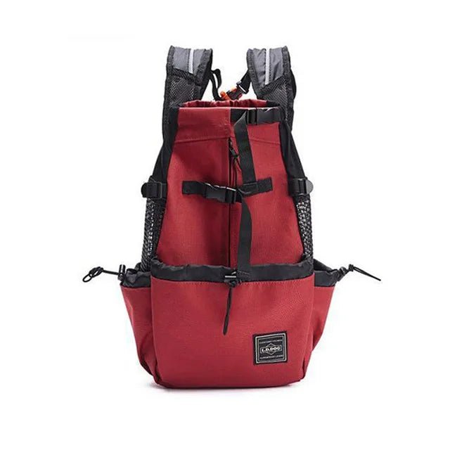 Sac a dos pour chien 15 kg rouge 