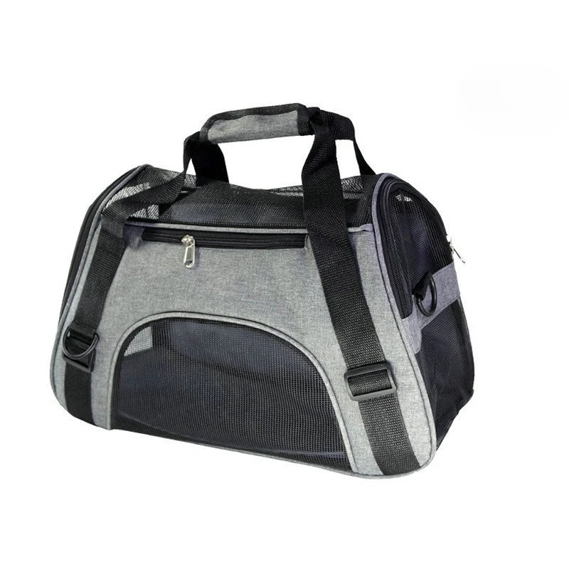 Sac de transport pour petit chien chihuahua gris