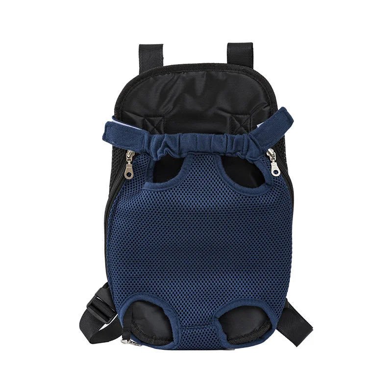 Sac pour chien en nylon noir et bleu foncé avec trou pour les 4 pattes du chien. image produit Boutiquechien