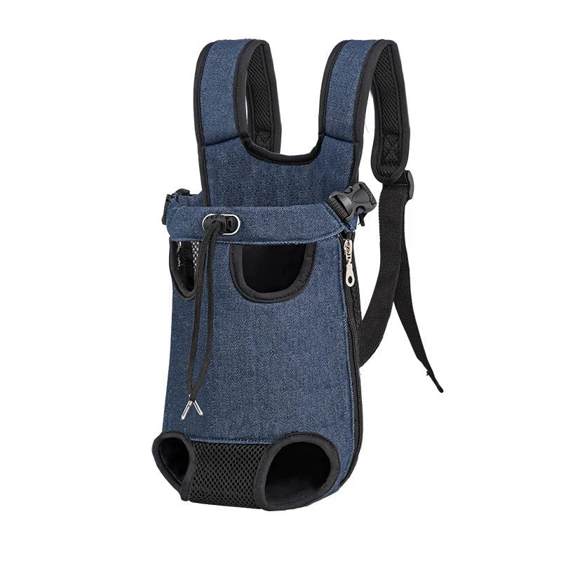 sac de marche pour chien de couleur bleu avec un réglage total du sac pour chien. image produit Boutiquechien