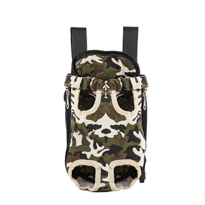 Sac a dos pour chien de promenade de couleur militaire. Image produit Boutiquechien