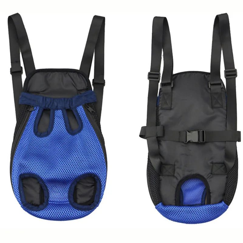 sac à dos pour chien de couleur bleu et noir pour les petits chiens. Image produit Boutiquechien