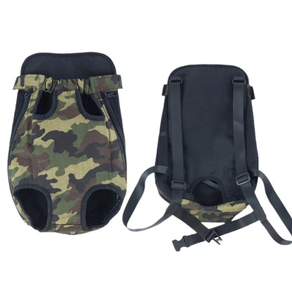 sac à dos pour chien de couleur kaki militaire et noir pour les petits chiens. Image produit Boutiquechien