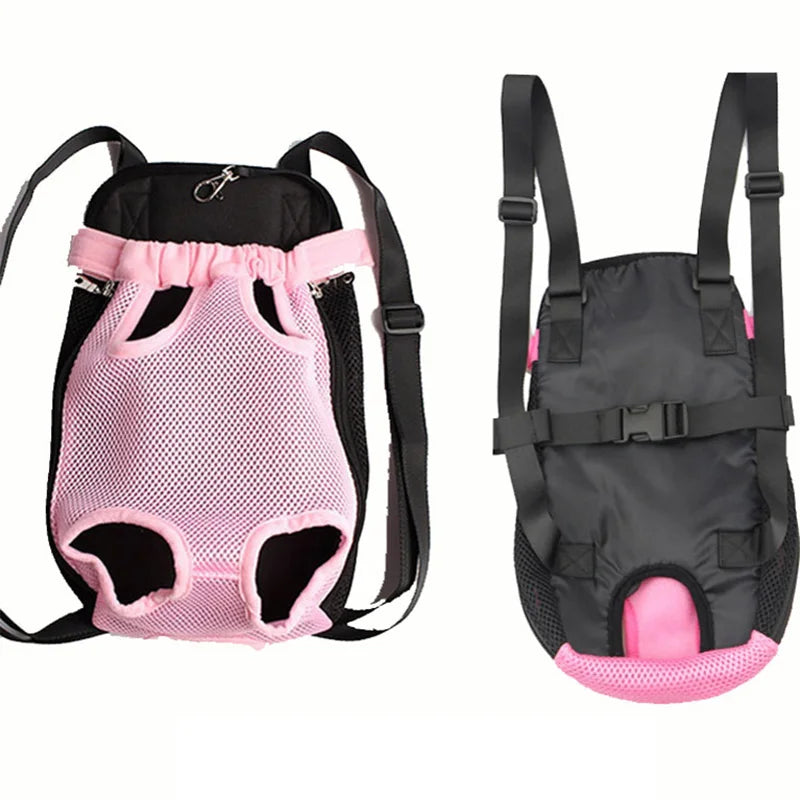 sac à dos pour chien de couleur rose et noir pour les petits chiens. Image produit Boutiquechien