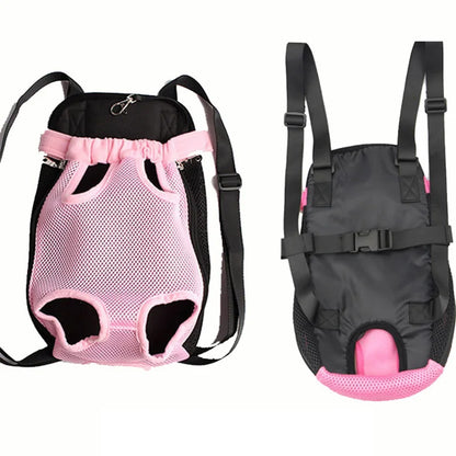 sac à dos pour chien de couleur rose et noir pour les petits chiens. Image produit Boutiquechien