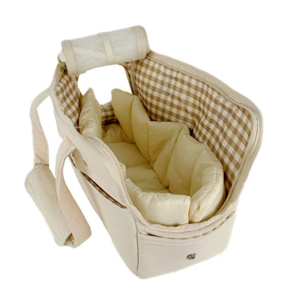 sac de transport pour petit chien de couleur blanc moelleux boutiquechien