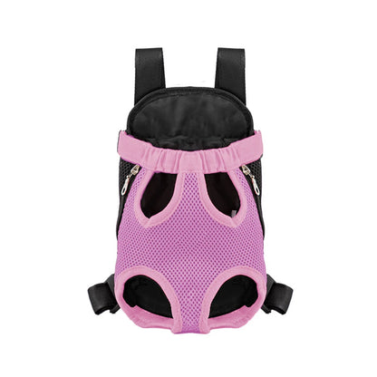 Sac pour chien en nylon noir et rose avec trou pour les 4 pattes du chien. image produit Boutiquechien