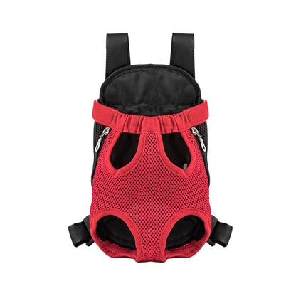 Sac pour chien en nylon noir et rouge avec trou pour les 4 pattes du chien. image produit Boutiquechien