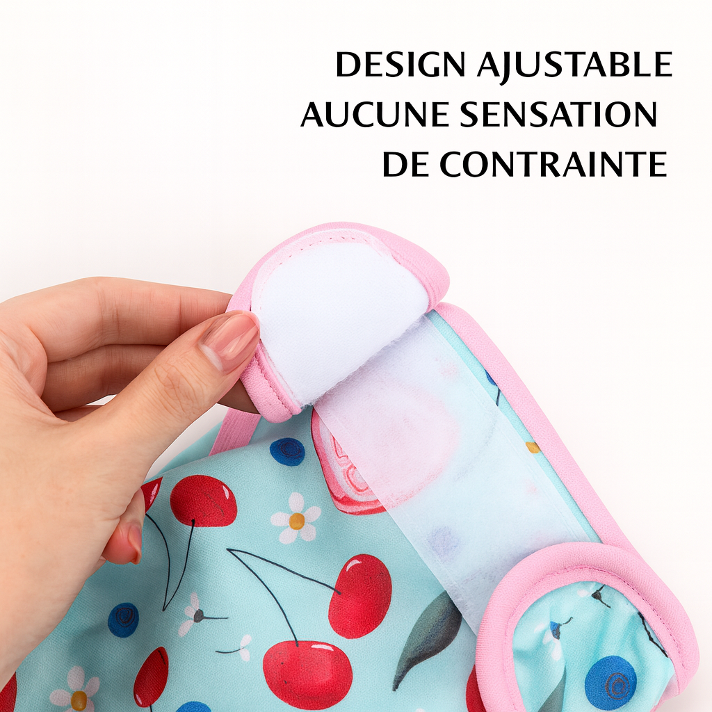 couche pour chien colorer avec scratch pour maintenir la couche du chien. Image produit Boutiquechien