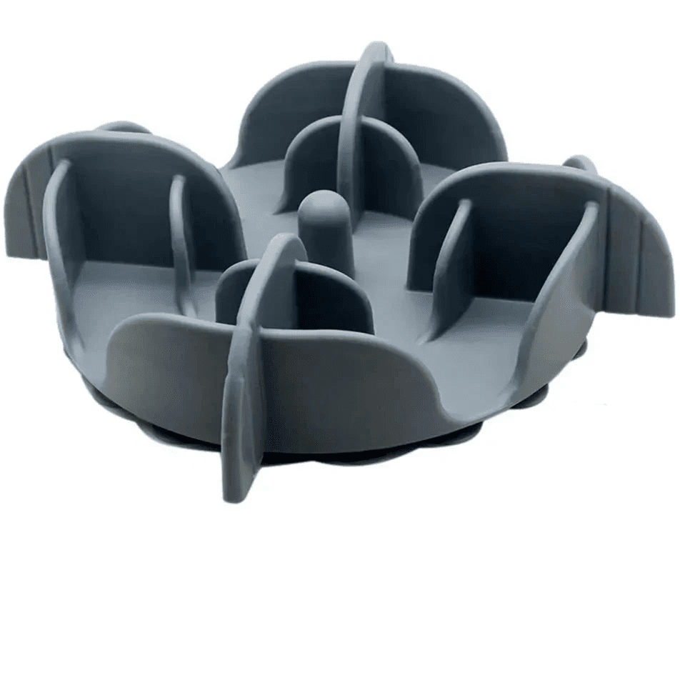 support de gamelle anti glouton gris pour chien de boutiquechien