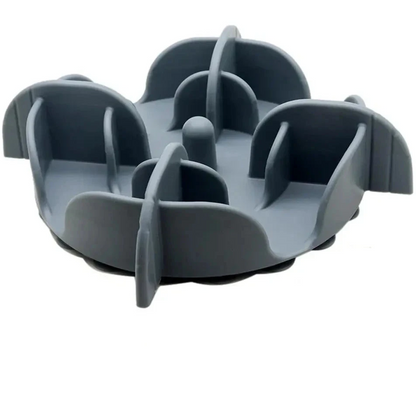support de gamelle anti glouton gris pour chien de boutiquechien