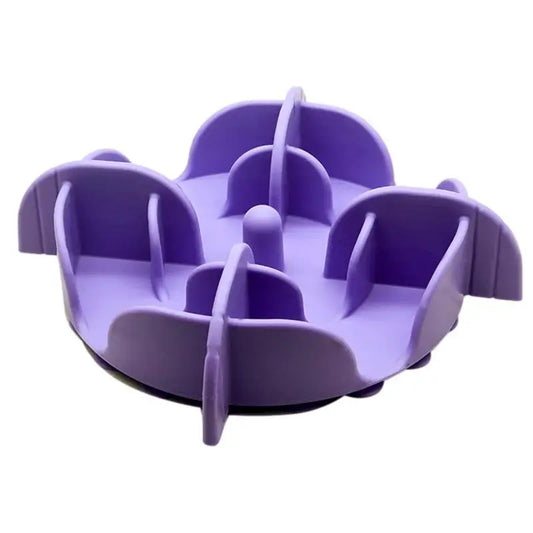 support de gamelle anti glouton violet pour chien de boutiquechien