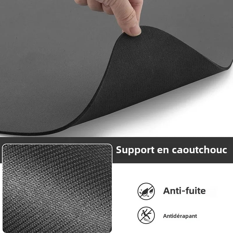 Supoport en caoutchouc de couleur noir pour les tapis à gamelle. Image produit Boutiquechien