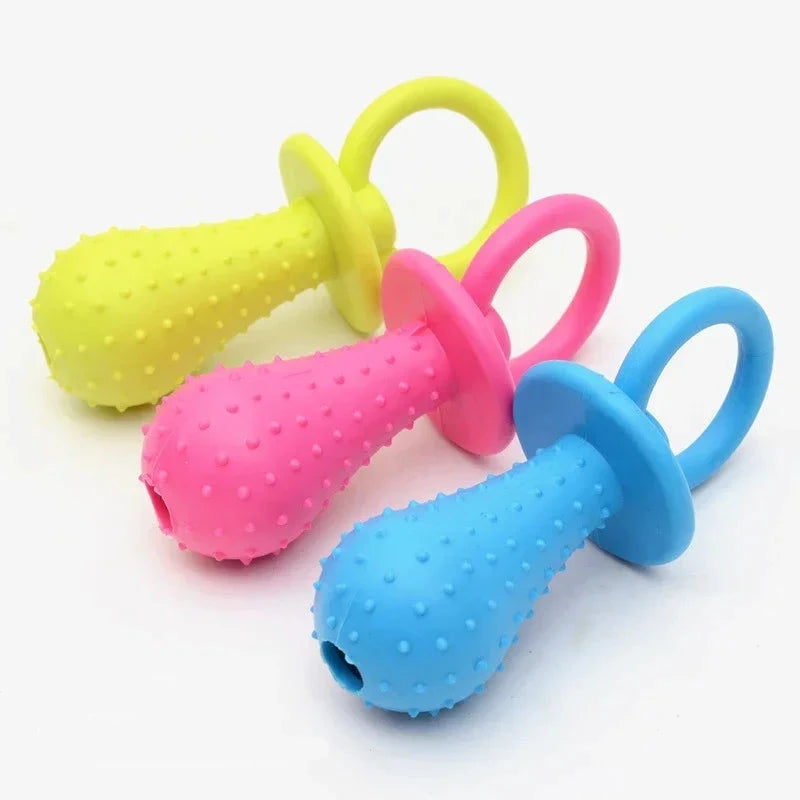 tétine pour chien en caoutchouc résistant pour chien, avec couleurs aléatoires 