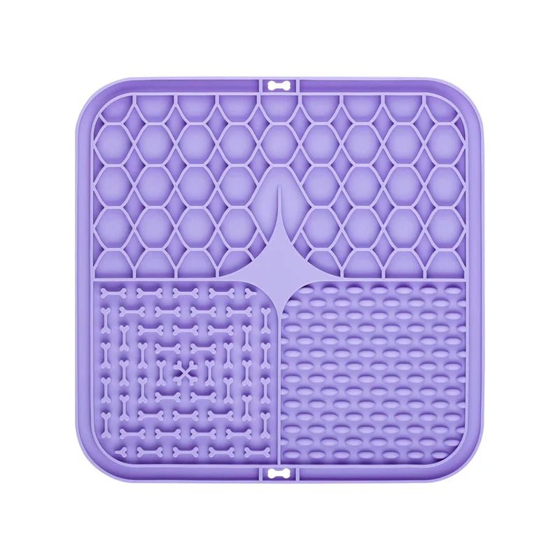 tapis pour chien anti glouton de couleur violet résistant et durable. Image produit Boutiquechien