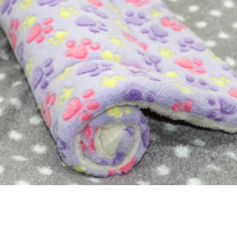 Tapis de sol chien violet pattes