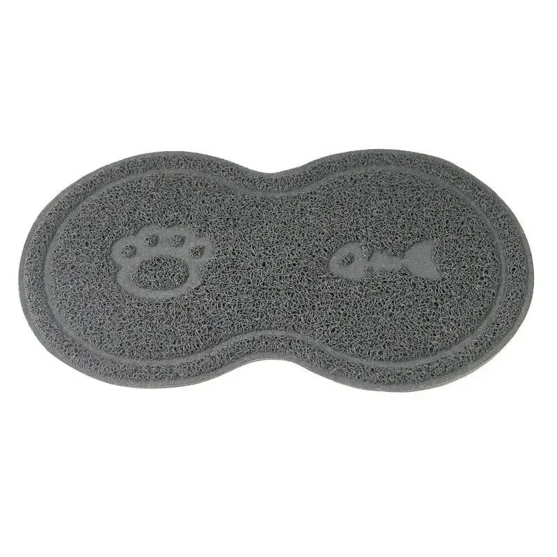 Tapis de sol gamelle chien de couleur gris foncé