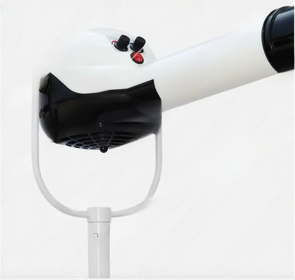 tête du pulseur professionnel pour pour chien de couleurs noir et blanc. Fonctionnement avec des boutons noirs et un rouge. Image produit Boutiquechien