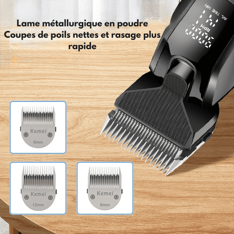 lame pour la tondeuse de poil pour chien de couleur noir avec les sabot pour chien de 6 à 12 mm. Image produit Boutiquechien