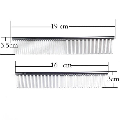 toutes les dimensions des peingnes pour chiens. Image produit Boutiquechien