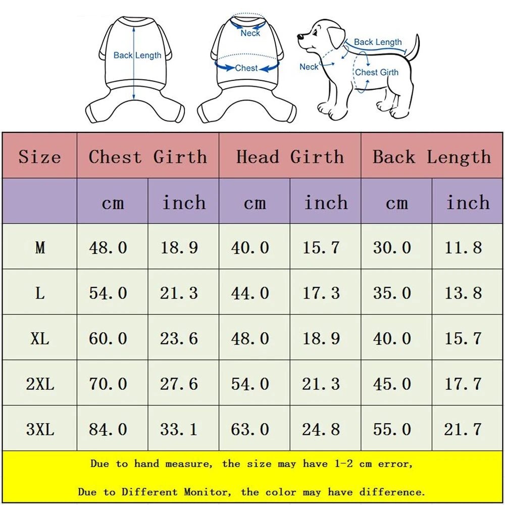 dimension total de l'imperméable pour chien de boutiquechien