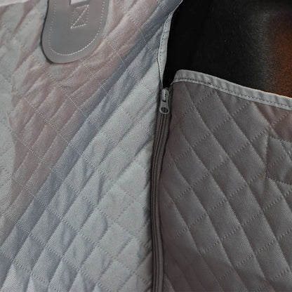 zip pour la housse de protection de coffre de couleur grise pour les coffres. Image produit Boutiquechien